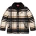 Supreme Plaid Car Coat - Cream (front)