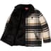 Supreme Plaid Car Coat - Cream (front)