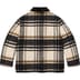 Supreme Plaid Car Coat - Cream (front)