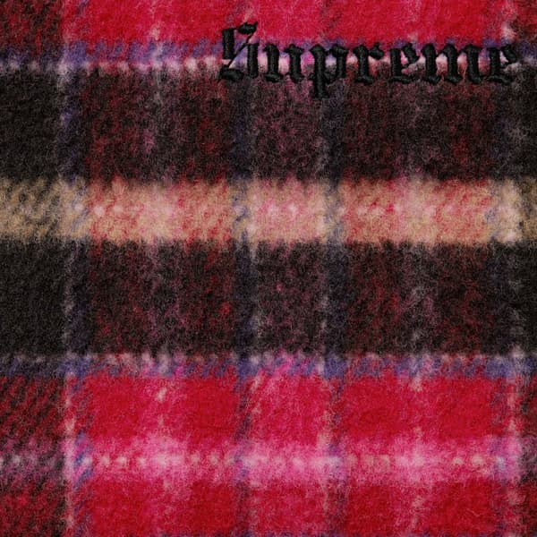 Supreme Plaid Car Coat - Pink (front)