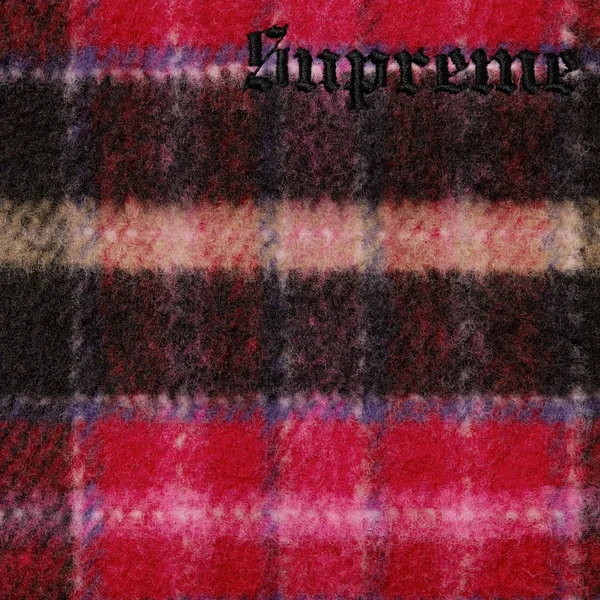 Supreme Plaid Car Coat - Pink (front)
