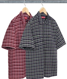 Supreme Plaid Corduroy Half Zip S/S Shirt