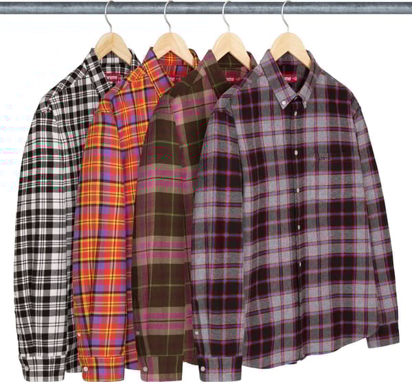 Supreme Plaid Flannel Shirt - Product Image