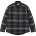 Supreme Plaid Flannel Shirt - Black (front)