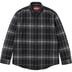 Supreme Plaid Flannel Shirt - Black (front)