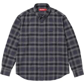Supreme Plaid Flannel Shirt Black