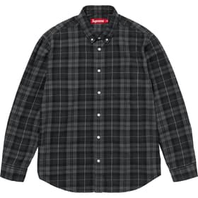 Supreme Plaid Flannel Shirt Black