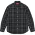 Supreme Plaid Flannel Shirt - Black (front)