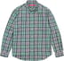 Supreme Plaid Flannel Shirt - Blue (front)