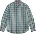Supreme Plaid Flannel Shirt - Blue (front)