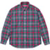 Supreme Plaid Flannel Shirt - Slate (front)