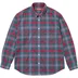 Supreme Plaid Flannel Shirt - Slate (front)