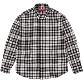 Supreme Plaid Flannel Shirt White