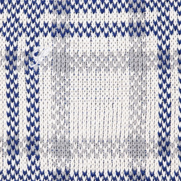 Supreme Plaid Knit S/S Polo - White (front)