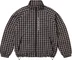 Supreme Plaid Track Jacket - Black (front)