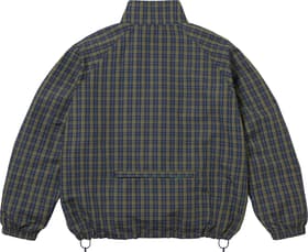 Supreme Plaid Track Jacket Navy