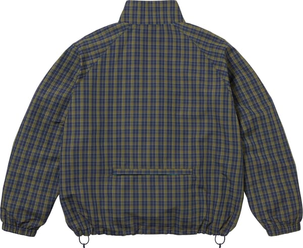 Supreme Plaid Track Jacket - Navy (front)