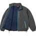 Supreme Plaid Track Jacket - Navy (front)