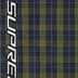 Supreme Plaid Track Jacket - Navy (front)