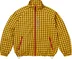 Supreme Plaid Track Jacket - Yellow (front)