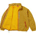 Supreme Plaid Track Jacket - Yellow (front)