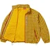 Supreme Plaid Track Jacket - Yellow (front)