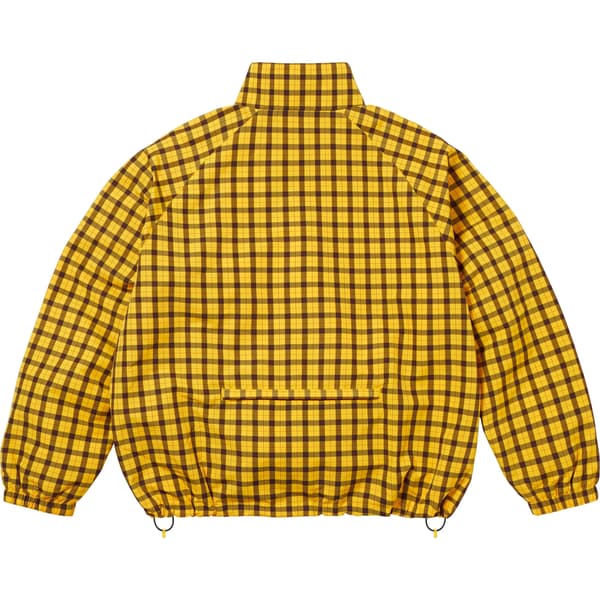 Supreme Plaid Track Jacket - Yellow (front)
