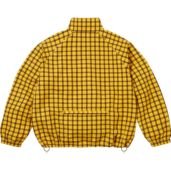 Supreme Plaid Track Jacket - Yellow (front)