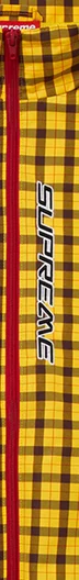 Supreme Plaid Track Jacket - Yellow (front)
