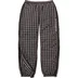 Supreme Plaid Warm Up Pant - Black (front)