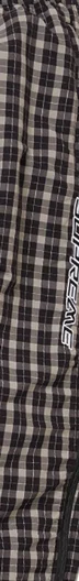 Supreme Plaid Warm Up Pant - Black (front)