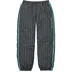 Supreme Plaid Warm Up Pant - Navy (front)