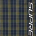 Supreme Plaid Warm Up Pant - Navy (front)