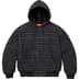 Supreme Plaid Wool Hooded Work Jacket - Black (front)