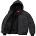 Supreme Plaid Wool Hooded Work Jacket - Black (front)