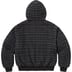 Supreme Plaid Wool Hooded Work Jacket - Black (front)