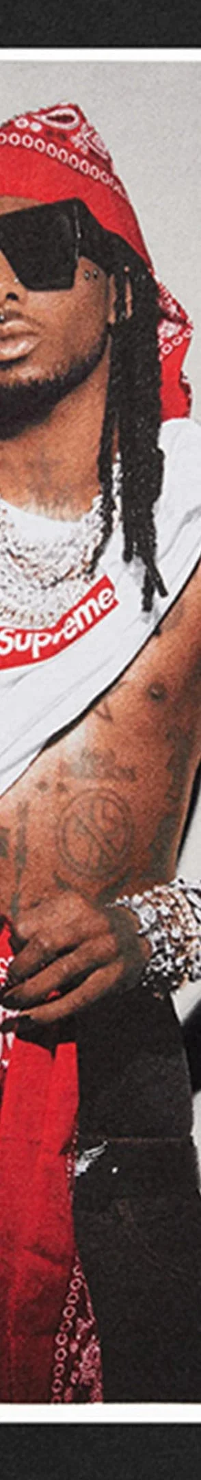 Supreme Playboi Carti Tee - Black (front)