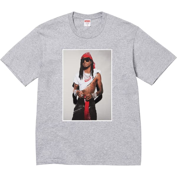 Supreme Playboi Carti Tee - Heather Grey (front)