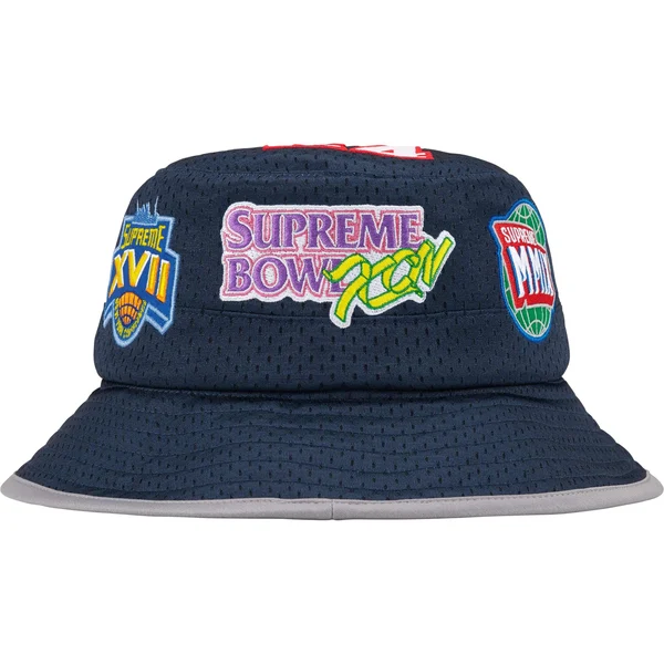 Supreme Playoffs Mesh Crusher - Navy (front)