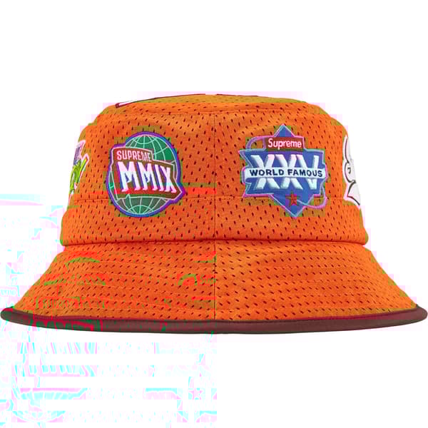 Supreme Playoffs Mesh Crusher - Orange (front)