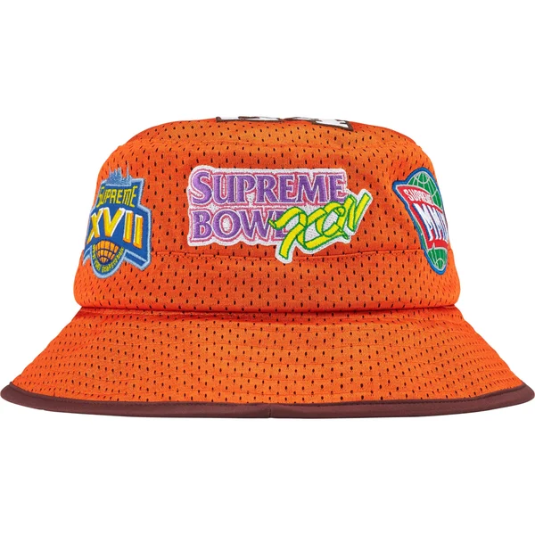 Supreme Playoffs Mesh Crusher - Orange (front)