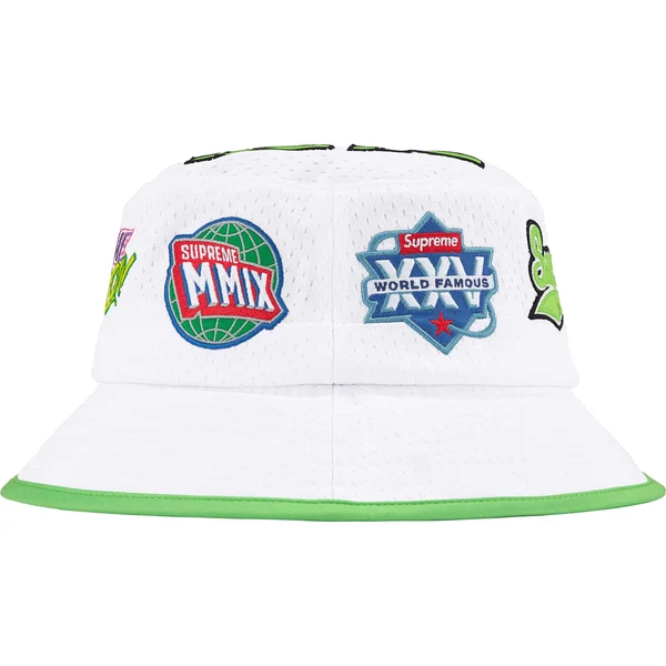 Supreme Playoffs Mesh Crusher - White (front)