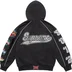 Supreme Playoffs Zip Up Hooded Sweatshirt - Black (front)