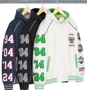 Supreme Playoffs Zip Up Hooded Sweatshirt Group Shots