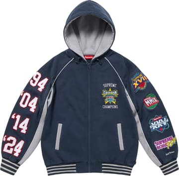 Supreme Playoffs Zip Up Hooded Sweatshirt