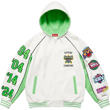 Supreme Playoffs Zip Up Hooded Sweatshirt