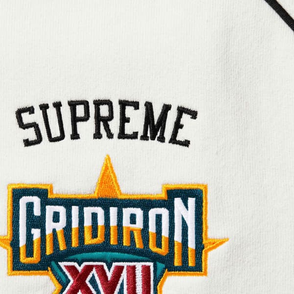 Supreme Playoffs Zip Up Hooded Sweatshirt - White (front)