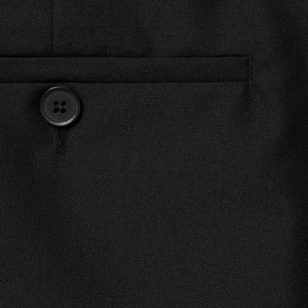 Supreme Pleated Trouser - Black (front)