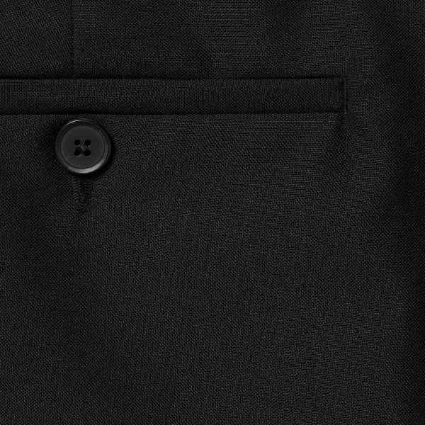 Supreme Pleated Trouser - Black (front)