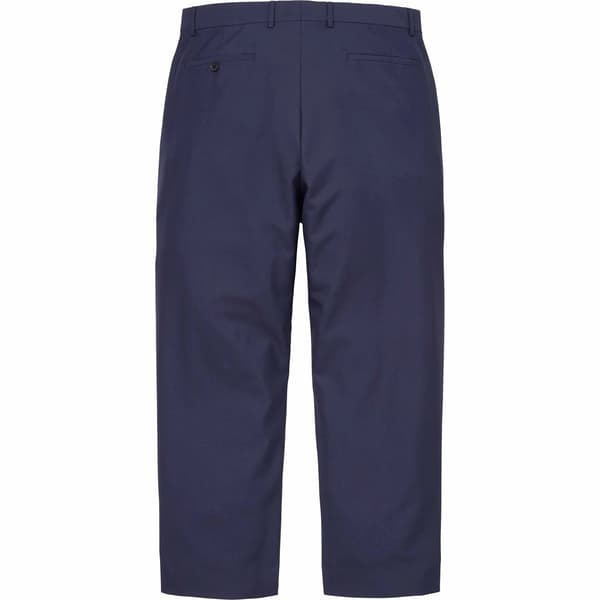 Supreme Pleated Trouser - Navy (front)